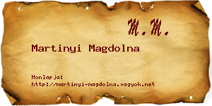 Martinyi Magdolna névjegykártya